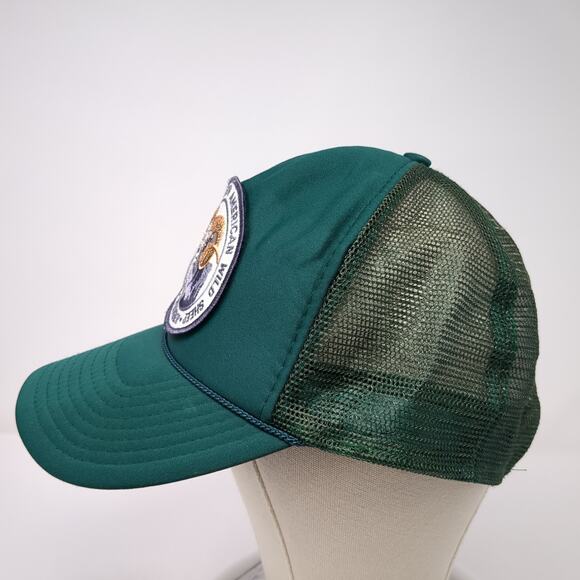 Foundation For North American Wild Sheep Member Trucker Hat Green One Size Rope - Picture 3 of 8